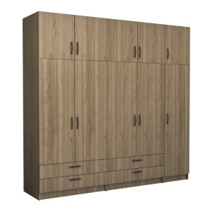 meg-GP100-0094,3-0 ΝΤΟΥΛΑΠΑ ΡΟΥΧΩΝ VICTORIA MEGAPAP ΠΕΝΤΑΦΥΛΛΗ ΜΕ ΠΑΤΑΡΙ ΚΑΙ ΣΥΡΤΑΡΙΑ ΧΡΩΜΑ ΚΑΡΥΔΙ 250X60X240ΕΚ.