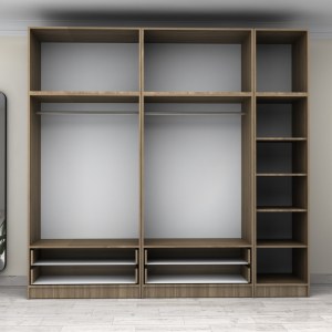 meg-GP100-0094,3-2 ΝΤΟΥΛΑΠΑ ΡΟΥΧΩΝ VICTORIA MEGAPAP ΠΕΝΤΑΦΥΛΛΗ ΜΕ ΠΑΤΑΡΙ ΚΑΙ ΣΥΡΤΑΡΙΑ ΧΡΩΜΑ ΚΑΡΥΔΙ 250X60X240ΕΚ.