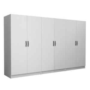 meg-GP100-0095,1-0 ΝΤΟΥΛΑΠΑ ΡΟΥΧΩΝ VICTORIA MEGAPAP ΕΞΑΦΥΛΛΗ ΧΡΩΜΑ ΛΕΥΚΟ 300X60X181ΕΚ.