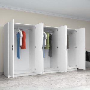meg-GP100-0095,1-1 ΝΤΟΥΛΑΠΑ ΡΟΥΧΩΝ VICTORIA MEGAPAP ΕΞΑΦΥΛΛΗ ΧΡΩΜΑ ΛΕΥΚΟ 300X60X181ΕΚ.