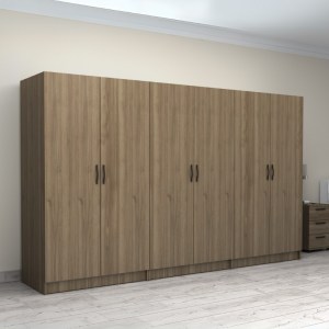 meg-GP100-0095,3-3 ΝΤΟΥΛΑΠΑ ΡΟΥΧΩΝ VICTORIA MEGAPAP ΕΞΑΦΥΛΛΗ ΧΡΩΜΑ ΚΑΡΥΔΙ 300X60X181ΕΚ.