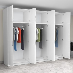 meg-GP100-0096,1-1 ΝΤΟΥΛΑΠΑ ΡΟΥΧΩΝ VICTORIA MEGAPAP ΕΞΑΦΥΛΛΗ ΜΕ ΠΑΤΑΡΙ ΧΡΩΜΑ ΛΕΥΚΟ 300X60X240ΕΚ.
