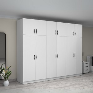 meg-GP100-0096,1-3 ΝΤΟΥΛΑΠΑ ΡΟΥΧΩΝ VICTORIA MEGAPAP ΕΞΑΦΥΛΛΗ ΜΕ ΠΑΤΑΡΙ ΧΡΩΜΑ ΛΕΥΚΟ 300X60X240ΕΚ.