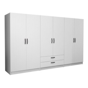 meg-GP100-0099,1-0 ΝΤΟΥΛΑΠΑ ΡΟΥΧΩΝ VICTORIA MEGAPAP ΕΞΑΦΥΛΛΗ ΜΕ ΣΥΡΤΑΡΙΑ ΧΡΩΜΑ ΛΕΥΚΟ 300X60X181ΕΚ.