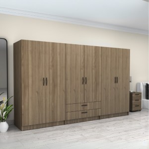 meg-GP100-0099,3-3 ΝΤΟΥΛΑΠΑ ΡΟΥΧΩΝ VICTORIA MEGAPAP ΕΞΑΦΥΛΛΗ ΜΕ ΣΥΡΤΑΡΙΑ ΧΡΩΜΑ ΚΑΡΥΔΙ 300X60X181ΕΚ.