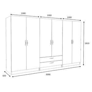 meg-GP100-0099,3-4 ΝΤΟΥΛΑΠΑ ΡΟΥΧΩΝ VICTORIA MEGAPAP ΕΞΑΦΥΛΛΗ ΜΕ ΣΥΡΤΑΡΙΑ ΧΡΩΜΑ ΚΑΡΥΔΙ 300X60X181ΕΚ.