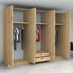 meg-GP100-0100,2-1 ΝΤΟΥΛΑΠΑ ΡΟΥΧΩΝ VICTORIA MEGAPAP ΕΞΑΦΥΛΛΗ ΜΕ ΠΑΤΑΡΙ ΚΑΙ ΣΥΡΤΑΡΙΑ ΧΡΩΜΑ ΦΥΣΙΚΟ ΟΞΙΑΣ 300X60X240ΕΚ.