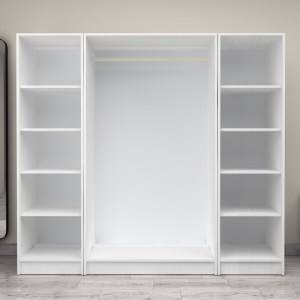 meg-GP100-0101,1-2 ΝΤΟΥΛΑΠΑ ΡΟΥΧΩΝ VICTORIA MEGAPAP ΤΕΤΡΑΦΥΛΛΗ ΧΡΩΜΑ ΛΕΥΚΟ 200X60X181ΕΚ.