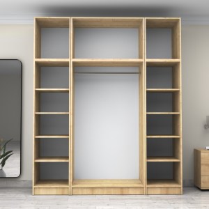 meg-GP100-0102,2-2 ΝΤΟΥΛΑΠΑ ΡΟΥΧΩΝ VICTORIA MEGAPAP ΤΕΤΡΑΦΥΛΛΗ ΜΕ ΠΑΤΑΡΙ ΧΡΩΜΑ ΦΥΣΙΚΟ ΟΞΙΑΣ 200X60X240ΕΚ.