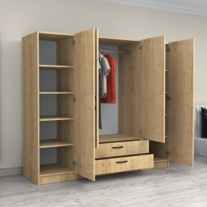 meg-GP100-0103,2-1 ΝΤΟΥΛΑΠΑ ΡΟΥΧΩΝ VICTORIA MEGAPAP ΤΕΤΡΑΦΥΛΛΗ ΜΕ ΣΥΡΤΑΡΙΑ ΧΡΩΜΑ ΦΥΣΙΚΟ ΟΞΙΑΣ 200X60X181ΕΚ.