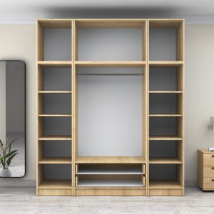 meg-GP100-0104,2-2 ΝΤΟΥΛΑΠΑ ΡΟΥΧΩΝ VICTORIA MEGAPAP ΤΕΤΡΑΦΥΛΛΗ ΜΕ ΠΑΤΑΡΙ ΚΑΙ ΣΥΡΤΑΡΙΑ ΧΡΩΜΑ ΦΥΣΙΚΟ ΟΞΙΑΣ 200X60X240ΕΚ.