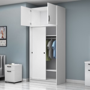 meg-GP100-0105,1-1 ΝΤΟΥΛΑΠΑ ΡΟΥΧΩΝ REGIO MEGAPAP ΔΙΦΥΛΛΗ ΣΥΡΟΜΕΝΗ ΜΕ ΠΑΤΑΡΙ ΧΡΩΜΑ ΛΕΥΚΟ 100X60X240ΕΚ.