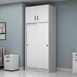 meg-GP100-0105,1-2 ΝΤΟΥΛΑΠΑ ΡΟΥΧΩΝ REGIO MEGAPAP ΔΙΦΥΛΛΗ ΣΥΡΟΜΕΝΗ ΜΕ ΠΑΤΑΡΙ ΧΡΩΜΑ ΛΕΥΚΟ 100X60X240ΕΚ.
