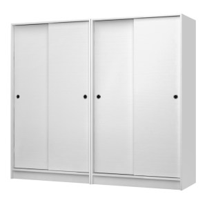 meg-GP100-0106,1-0 ΝΤΟΥΛΑΠΑ ΡΟΥΧΩΝ REGIO MEGAPAP ΤΕΤΡΑΦΥΛΛΗ ΣΥΡΟΜΕΝΗ ΧΡΩΜΑ ΛΕΥΚΟ 200X60X181ΕΚ.