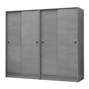 meg-GP100-0106,4-0 ΝΤΟΥΛΑΠΑ ΡΟΥΧΩΝ REGIO MEGAPAP ΤΕΤΡΑΦΥΛΛΗ ΣΥΡΟΜΕΝΗ ΧΡΩΜΑ ΓΚΡΙ ΣΚΥΡΟΔΕΜΑΤΟΣ 200X60X181ΕΚ.
