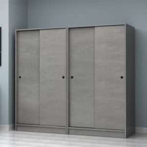 meg-GP100-0106,4-3 ΝΤΟΥΛΑΠΑ ΡΟΥΧΩΝ REGIO MEGAPAP ΤΕΤΡΑΦΥΛΛΗ ΣΥΡΟΜΕΝΗ ΧΡΩΜΑ ΓΚΡΙ ΣΚΥΡΟΔΕΜΑΤΟΣ 200X60X181ΕΚ.