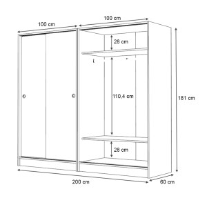 meg-GP100-0106,4-4 ΝΤΟΥΛΑΠΑ ΡΟΥΧΩΝ REGIO MEGAPAP ΤΕΤΡΑΦΥΛΛΗ ΣΥΡΟΜΕΝΗ ΧΡΩΜΑ ΓΚΡΙ ΣΚΥΡΟΔΕΜΑΤΟΣ 200X60X181ΕΚ.