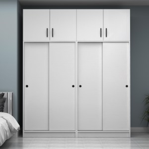meg-GP100-0107,1-3 ΝΤΟΥΛΑΠΑ ΡΟΥΧΩΝ REGIO MEGAPAP ΤΕΤΡΑΦΥΛΛΗ ΣΥΡΟΜΕΝΗ ΜΕ ΠΑΤΑΡΙ ΧΡΩΜΑ ΛΕΥΚΟ 200X60X240ΕΚ.
