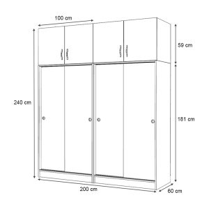 meg-GP100-0107,2-4 ΝΤΟΥΛΑΠΑ ΡΟΥΧΩΝ REGIO MEGAPAP ΤΕΤΡΑΦΥΛΛΗ ΣΥΡΟΜΕΝΗ ΜΕ ΠΑΤΑΡΙ ΧΡΩΜΑ ΦΥΣΙΚΟ ΟΞΙΑΣ 200X60X240ΕΚ.