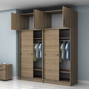 meg-GP100-0107,3-1 ΝΤΟΥΛΑΠΑ ΡΟΥΧΩΝ REGIO MEGAPAP ΤΕΤΡΑΦΥΛΛΗ ΣΥΡΟΜΕΝΗ ΜΕ ΠΑΤΑΡΙ ΧΡΩΜΑ ΚΑΡΥΔΙ 200X60X240ΕΚ.