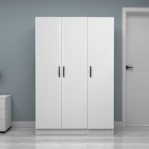meg-GP100-0109,1-3 ΝΤΟΥΛΑΠΑ ΡΟΥΧΩΝ VIVIAN MEGAPAP ΤΡΙΦΥΛΛΗ ΧΡΩΜΑ ΛΕΥΚΟ 120X51,8X181ΕΚ.