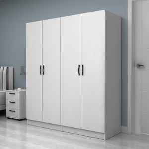 meg-GP100-0111,1-2 ΝΤΟΥΛΑΠΑ ΡΟΥΧΩΝ VIVIAN MEGAPAP ΤΕΤΡΑΦΥΛΛΗ ΧΡΩΜΑ ΛΕΥΚΟ 160X51,8X181ΕΚ.