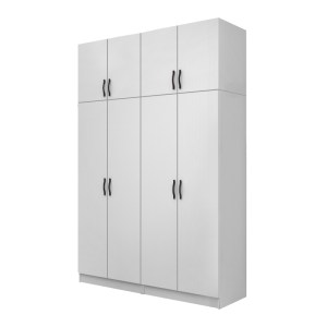 meg-GP100-0112,1-0 ΝΤΟΥΛΑΠΑ ΡΟΥΧΩΝ VIVIAN MEGAPAP ΤΕΤΡΑΦΥΛΛΗ ΜΕ ΠΑΤΑΡΙ ΧΡΩΜΑ ΛΕΥΚΟ 160X51,8X240ΕΚ.