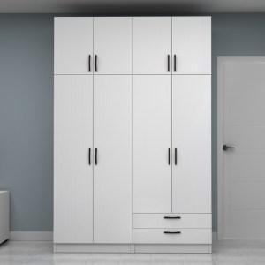 meg-GP100-0114,1-3 ΝΤΟΥΛΑΠΑ ΡΟΥΧΩΝ VIVIAN MEGAPAP ΤΕΤΡΑΦΥΛΛΗ ΜΕ ΠΑΤΑΡΙ ΚΑΙ ΣΥΡΤΑΡΙΑ ΧΡΩΜΑ ΛΕΥΚΟ 160X51,8X240ΕΚ.