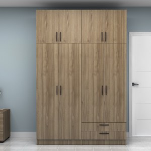 meg-GP100-0114,3-3 ΝΤΟΥΛΑΠΑ ΡΟΥΧΩΝ VIVIAN MEGAPAP ΤΕΤΡΑΦΥΛΛΗ ΜΕ ΠΑΤΑΡΙ ΚΑΙ ΣΥΡΤΑΡΙΑ ΧΡΩΜΑ ΚΑΡΥΔΙ 160X51,8X240ΕΚ.