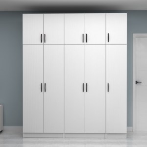 meg-GP100-0115,1-3 ΝΤΟΥΛΑΠΑ ΡΟΥΧΩΝ VIVIAN MEGAPAP ΠΕΝΤΑΦΥΛΛΗ ΜΕ ΠΑΤΑΡΙ ΧΡΩΜΑ ΛΕΥΚΟ 200X51,8X240ΕΚ.
