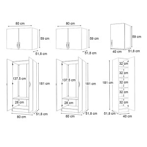 meg-GP100-0115,1-4 ΝΤΟΥΛΑΠΑ ΡΟΥΧΩΝ VIVIAN MEGAPAP ΠΕΝΤΑΦΥΛΛΗ ΜΕ ΠΑΤΑΡΙ ΧΡΩΜΑ ΛΕΥΚΟ 200X51,8X240ΕΚ.