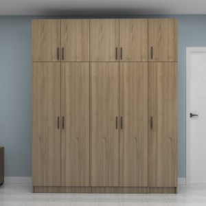 meg-GP100-0115,3-3 ΝΤΟΥΛΑΠΑ ΡΟΥΧΩΝ VIVIAN MEGAPAP ΠΕΝΤΑΦΥΛΛΗ ΜΕ ΠΑΤΑΡΙ ΧΡΩΜΑ ΚΑΡΥΔΙ 200X51,8X240ΕΚ.
