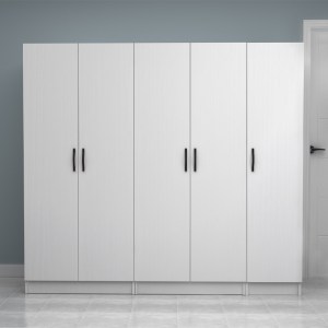 meg-GP100-0116,1-3 ΝΤΟΥΛΑΠΑ ΡΟΥΧΩΝ VIVIAN MEGAPAP ΠΕΝΤΑΦΥΛΛΗ ΧΡΩΜΑ ΛΕΥΚΟ 200X51,8X181ΕΚ.