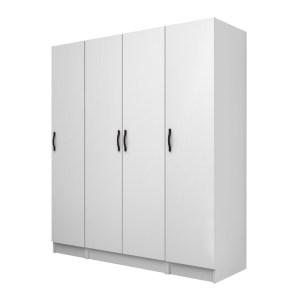 meg-GP100-0117,1-0 ΝΤΟΥΛΑΠΑ ΡΟΥΧΩΝ VIVIAN MEGAPAP ΤΕΤΡΑΦΥΛΛΗ ΧΡΩΜΑ ΛΕΥΚΟ 160X51,8X181ΕΚ.