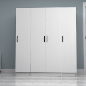 meg-GP100-0117,1-3 ΝΤΟΥΛΑΠΑ ΡΟΥΧΩΝ VIVIAN MEGAPAP ΤΕΤΡΑΦΥΛΛΗ ΧΡΩΜΑ ΛΕΥΚΟ 160X51,8X181ΕΚ.