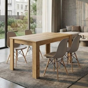 meg-GP100-0199,4-0 ΣΕΤ ΤΡΑΠΕΖΑΡΙΑ 5ΤΜΧ DARLEN - NOVA MEGAPAP ΧΡΩΜΑ SAPPHIRE OAK - CAPPUCCINO 125X72X74ΕΚ.