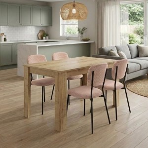 meg-GP100-0211,3-0 ΣΕΤ ΤΡΑΠΕΖΑΡΙΑ 5ΤΜΧ DARLEN - KEVIN MEGAPAP ΧΡΩΜΑ SAPPHIRE OAK - ΜΟΚΑ 125X72X74ΕΚ.