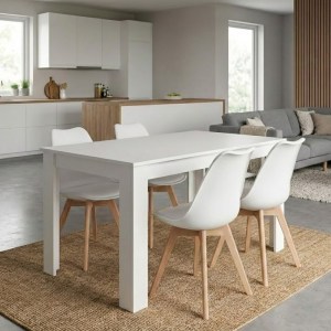 meg-GP100-0217,3-0 ΣΕΤ ΤΡΑΠΕΖΑΡΙΑ 5ΤΜΧ DARLEN - VIVA MEGAPAP ΧΡΩΜΑ ΛΕΥΚΟ - ΛΕΥΚΟ/ΦΥΣΙΚΟ ΠΟΔΙ 125X72X74ΕΚ.