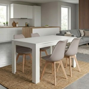 meg-GP100-0217,5-0 ΣΕΤ ΤΡΑΠΕΖΑΡΙΑ 5ΤΜΧ DARLEN - VIVA MEGAPAP ΧΡΩΜΑ ΛΕΥΚΟ - CAPPUCCINO 125X72X74ΕΚ.