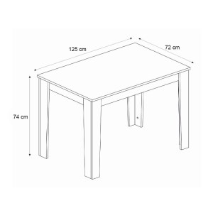 meg-GP100-0230,3-5 ΣΕΤ ΤΡΑΠΕΖΑΡΙΑ 5ΤΜΧ DARLEN - CHIARA MEGAPAP ΧΡΩΜΑ ΛΕΥΚΟ - ΠΡΑΣΙΝΟ 125X72X74ΕΚ.