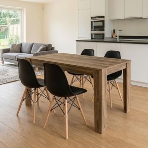 meg-GP100-0231,1-0 ΣΕΤ ΤΡΑΠΕΖΑΡΙΑ 5ΤΜΧ DARLEN - NOVA MEGAPAP ΧΡΩΜΑ ΚΑΡΥΔΙ - ΜΑΥΡΟ 125X72X74ΕΚ.