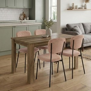 meg-GP100-0243,3-0 ΣΕΤ ΤΡΑΠΕΖΑΡΙΑ 5ΤΜΧ DARLEN - KEVIN MEGAPAP ΧΡΩΜΑ ΚΑΡΥΔΙ - ΜΟΚΑ 125X72X74ΕΚ.