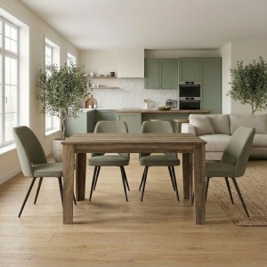 meg-GP100-0244,4-0 ΣΕΤ ΤΡΑΠΕΖΑΡΙΑ 5ΤΜΧ DARLEN - CHRISTY MEGAPAP ΧΡΩΜΑ ΚΑΡΥΔΙ - ΛΑΔΙ 125X72X74ΕΚ.