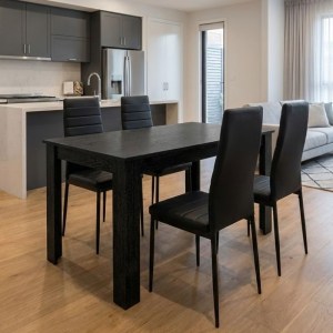 meg-GP100-0253,1-0 ΣΕΤ ΤΡΑΠΕΖΑΡΙΑ 5ΤΜΧ DARLEN - ROSA MEGAPAP ΧΡΩΜΑ SENCRON BLACK - ΜΑΥΡΟ 125X72X74ΕΚ.