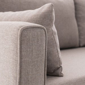 meg-PRGP043-0031,1-4 ΓΩΝΙΑΚΟΣ ΚΑΝΑΠΕΣ BELLA MEGAPAP ΔΕΞΙΑ ΓΩΝΙΑ ΥΦΑΣΜΑΤΙΝΟΣ ΧΡΩΜΑ ΚΡΕΜ 275X165X85ΕΚ.
