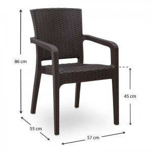 meg-S_GP046-0002,1+GP046-0001,2x4-10 ΣΕΤ ΤΡΑΠΕΖΑΡΙΑ ΚΗΠΟΥ CALLAN MEGAPAP 5ΤΜΧ ΠΟΛΥΠΡΟΠΥΛΕΝΙΟΥ ΤΡΑΠΕΖΙ 120X70 - ΠΟΛΥΘΡΟΝΑ RECYCLED ΧΡΩΜΑ ΚΑΦΕ S_GP046-0002,1+GP046-0001,2X4