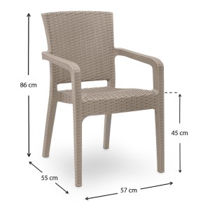meg-S_GP046-0003,2+GP046-0001,3x4-10 ΣΕΤ ΤΡΑΠΕΖΑΡΙΑ ΚΗΠΟΥ CALLAN MEGAPAP 5ΤΜΧ ΠΟΛΥΠΡΟΠΥΛΕΝΙΟΥ ΤΡΑΠΕΖΙ 140X70 - ΠΟΛΥΘΡΟΝΑ RECYCLED ΧΡΩΜΑ CAPPUCCINO S_GP046-0003,2+GP046-0001,3X4