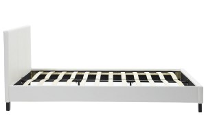 pak-006-000001-4 ΚΡΕΒΑΤΙ NEVIL PAKOWORLD ΔΙΠΛΟ 150X200 PU ΧΡΩΜΑ ΛΕΥΚΟ ΜΑΤ