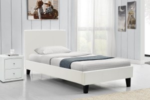 pak-006-000012-1 ΚΡΕΒΑΤΙ NEVIL PAKOWORLD ΜΟΝΟ 100X200 PU ΧΡΩΜΑ ΛΕΥΚΟ ΜΑΤ