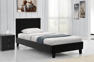 pak-006-000014-1 ΚΡΕΒΑΤΙ NEVIL PAKOWORLD ΜΟΝΟ 100X200 PU ΧΡΩΜΑ ΜΑΥΡΟ ΜΑΤ